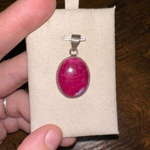 pink moonstone pendant